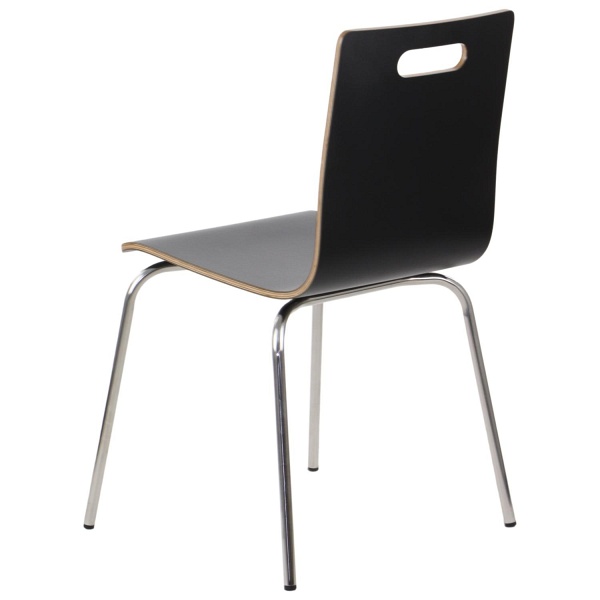Krzesło  WERDI A stal nierdzewna/czarny Stema