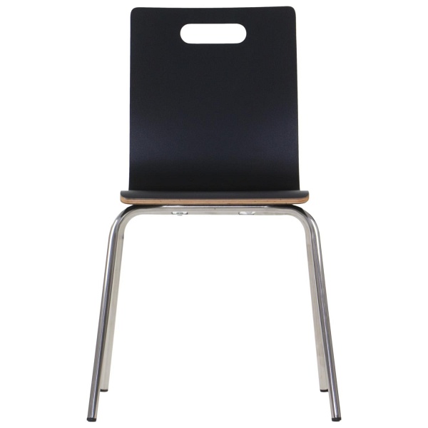 Krzesło  WERDI A stal nierdzewna/czarny Stema