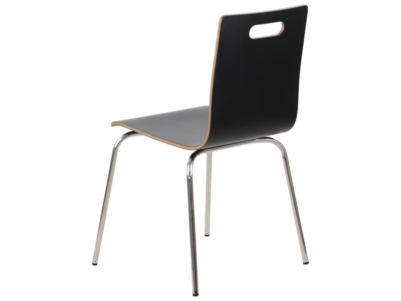 Krzesło  WERDI A stal nierdzewna/czarny Stema
