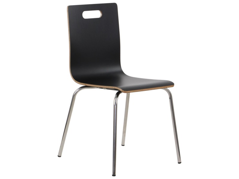 Krzesło  WERDI A stal nierdzewna/czarny Stema