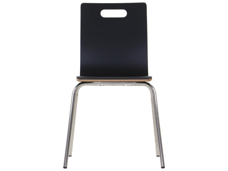 Krzesło  WERDI A stal nierdzewna/czarny Stema