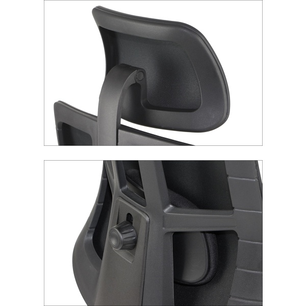 Krzesło obrotowe AKCENT PU czarny podstawa chromowana Stema