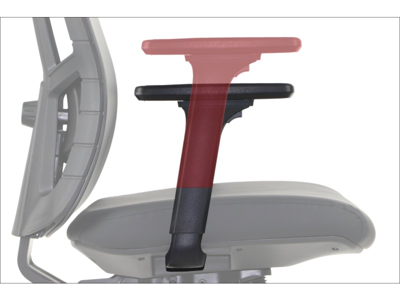 Krzesło obrotowe AKCENT PU czarny podstawa chromowana Stema