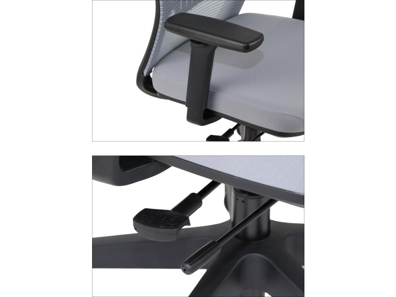 Krzesło obrotowe CUTLER(2) szary Stema