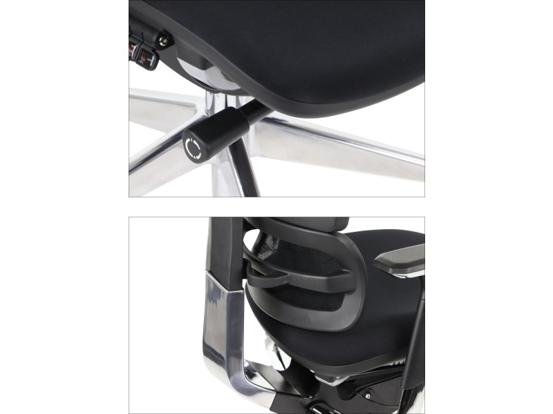 Fotel ErgoNew S7(2) siedzisko tkaninowe Stema