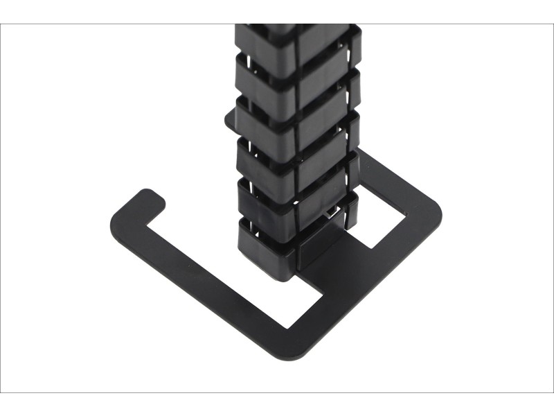 Uchwyt na komputer do biurka Pionowy kanał kablowy UT czarny Stema