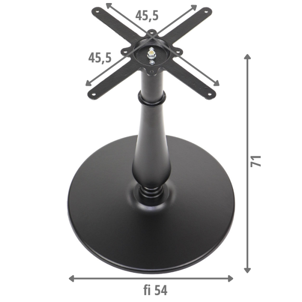 Podstawa stolika żeliwna SH-5013-10/B Stema