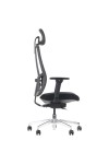 Krzesło obrotowe AKCENT PLUS czarny mechanizm samoważący podłokietniki 4D Stema