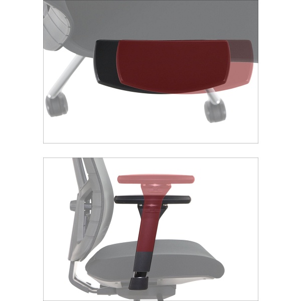 Krzesło obrotowe AKCENT PLUS czarny mechanizm samoważący podłokietniki 4D Stema