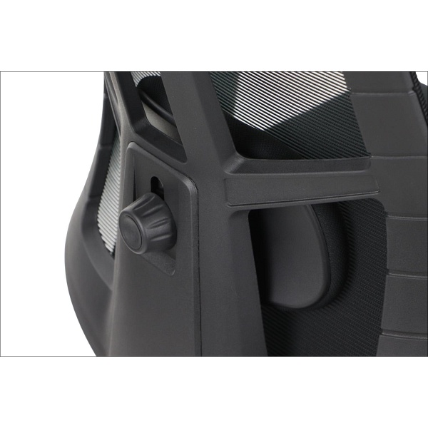 Krzesło obrotowe AKCENT PLUS czarny mechanizm samoważący podłokietniki 4D Stema