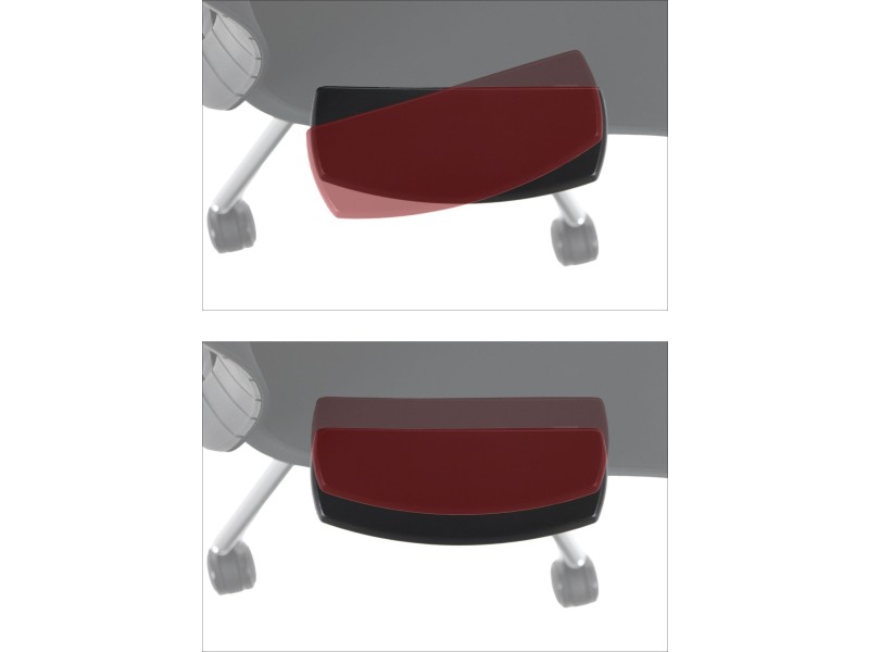 Krzesło obrotowe AKCENT PLUS czarny mechanizm samoważący podłokietniki 4D Stema