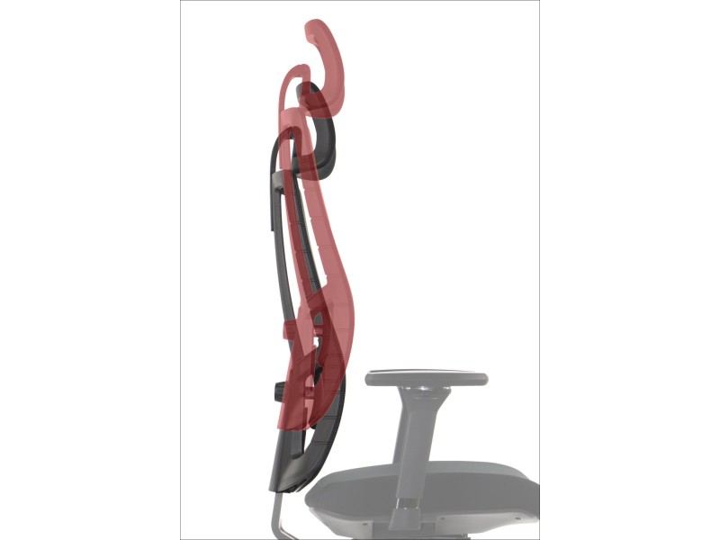 Krzesło obrotowe AKCENT PLUS czarny mechanizm samoważący podłokietniki 4D Stema