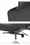 Krzesło obrotowe AKCENT/F PLUS czarny mechanizm samoważący podłokietniki 4D Stema