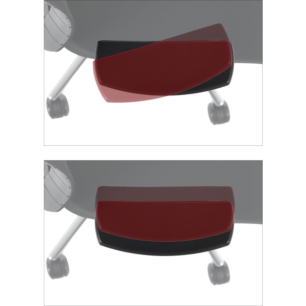 Krzesło obrotowe AKCENT/F PLUS czarny mechanizm samoważący podłokietniki 4D Stema