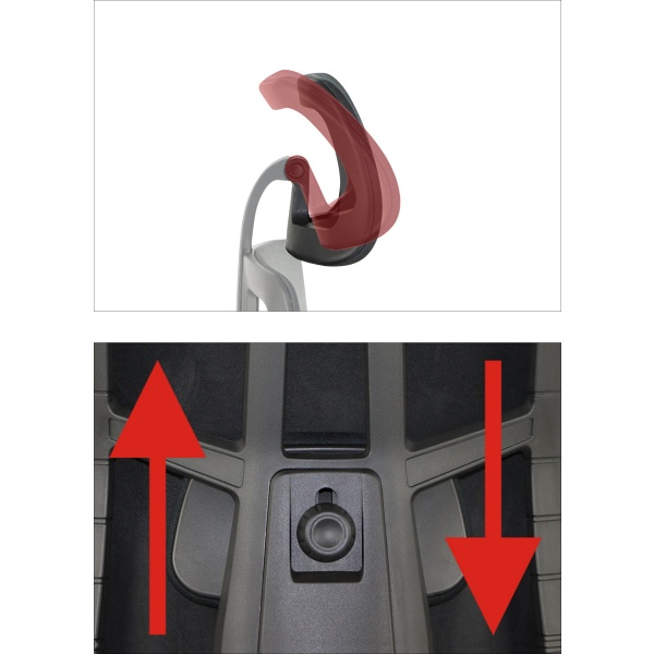 Krzesło obrotowe AKCENT/F PLUS czarny mechanizm samoważący podłokietniki 4D Stema