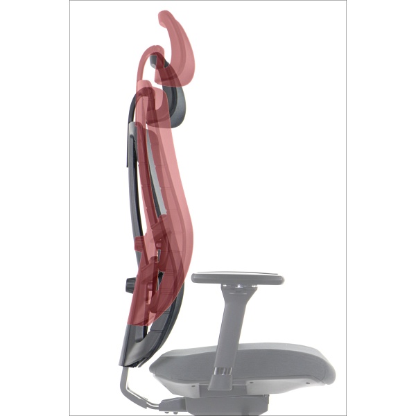 Krzesło obrotowe AKCENT/F PLUS czarny mechanizm samoważący podłokietniki 4D Stema