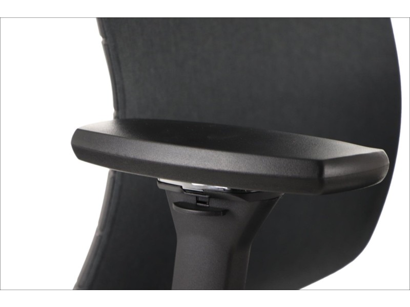 Krzesło obrotowe AKCENT/F PLUS czarny mechanizm samoważący podłokietniki 4D Stema