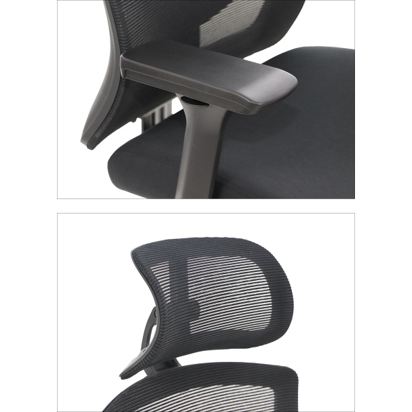 Krzesło obrotowe MITTE mechanizm samoważący podłokietniki 4D Stema