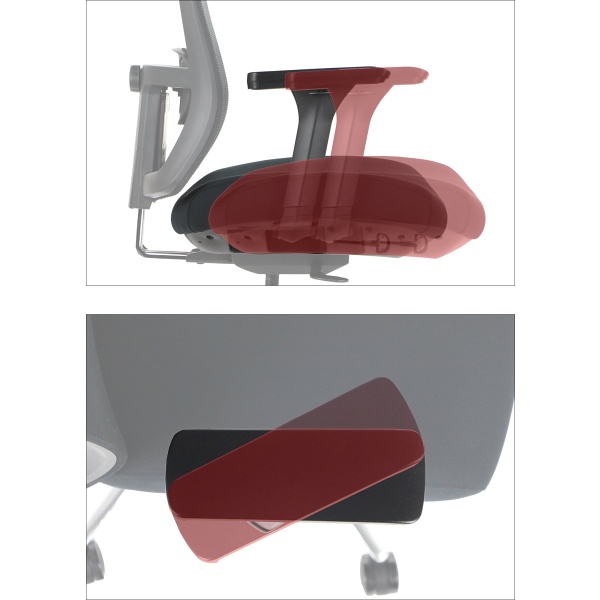 Krzesło obrotowe MITTE mechanizm samoważący podłokietniki 4D Stema