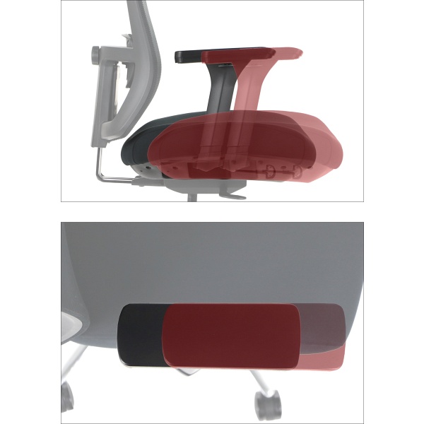 Krzesło obrotowe MITTE mechanizm samoważący podłokietniki 4D Stema