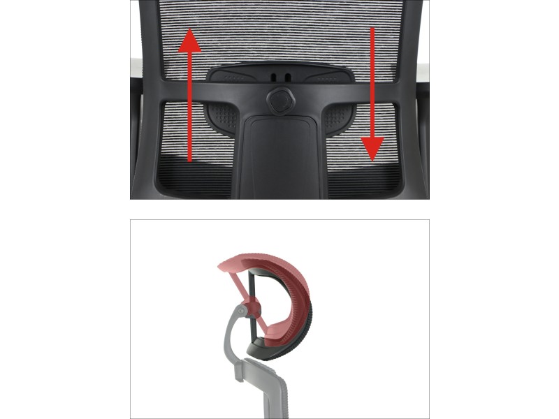 Krzesło obrotowe MITTE mechanizm samoważący podłokietniki 4D Stema