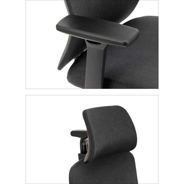 Krzesło obrotowe XELO oparcie tkaninowe Stema