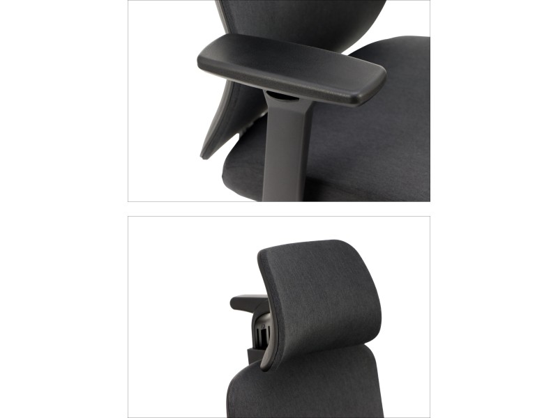 Krzesło obrotowe XELO oparcie tkaninowe Stema