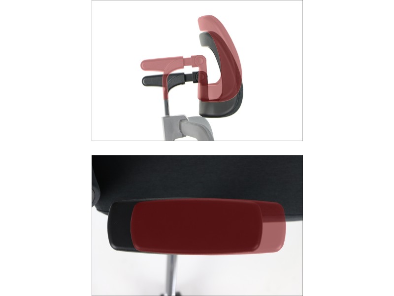 Krzesło obrotowe XELO oparcie tkaninowe Stema