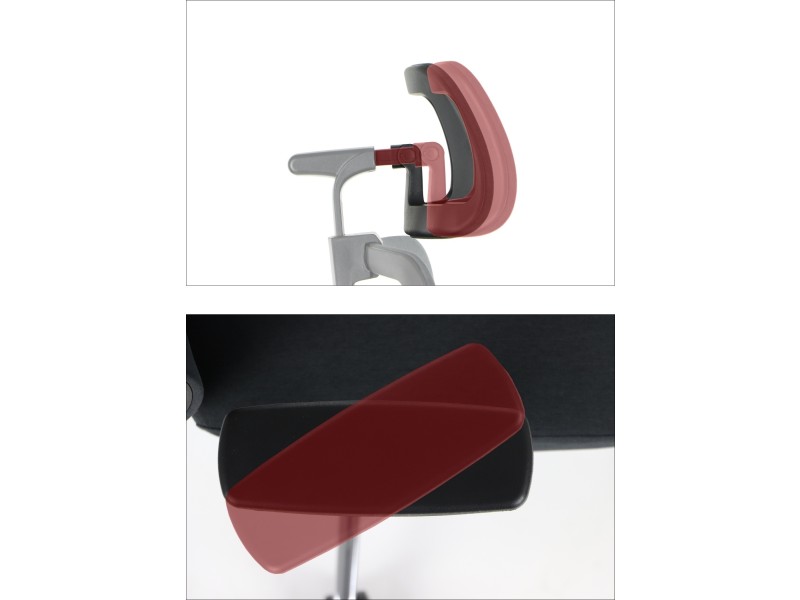 Krzesło obrotowe XELO oparcie tkaninowe Stema