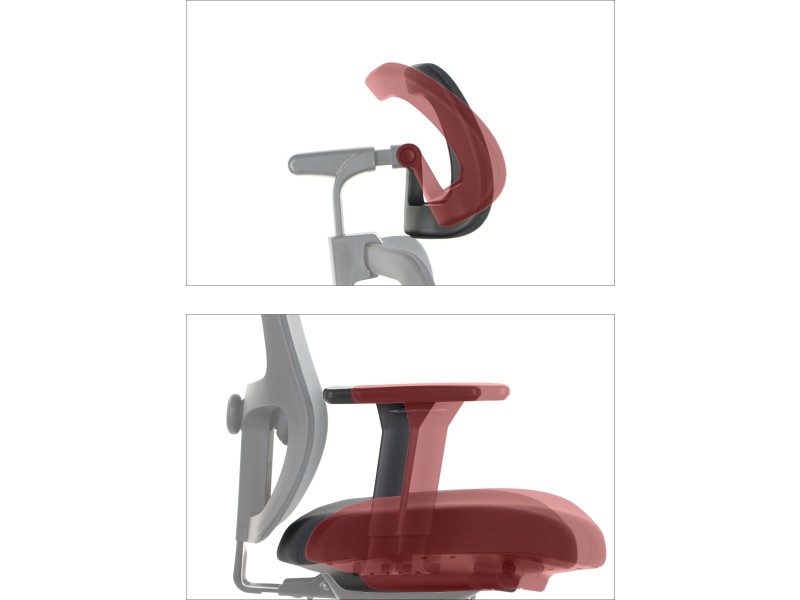 Krzesło obrotowe XELO oparcie tkaninowe Stema