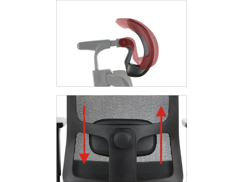 Krzesło obrotowe XELO oparcie siatkowe Stema