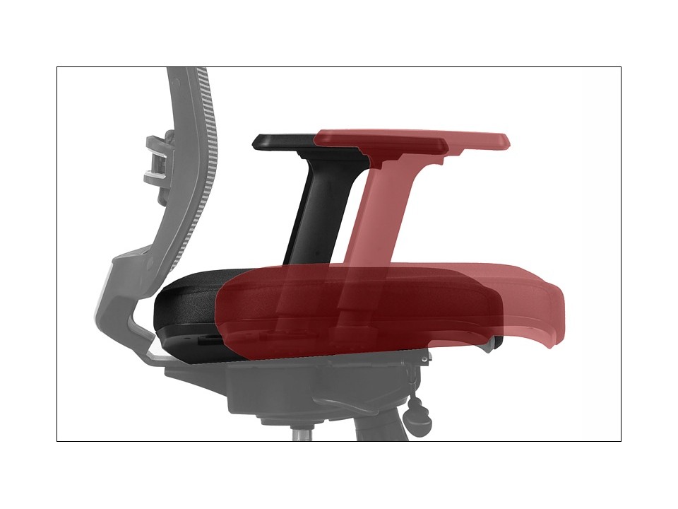 Fotel GN-301 pomarańcz / podstawa aluminiowa Stema