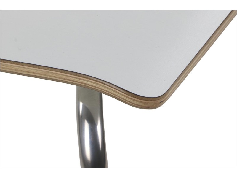 Krzesło  WERDI A stal nierdzewna/biały Stema