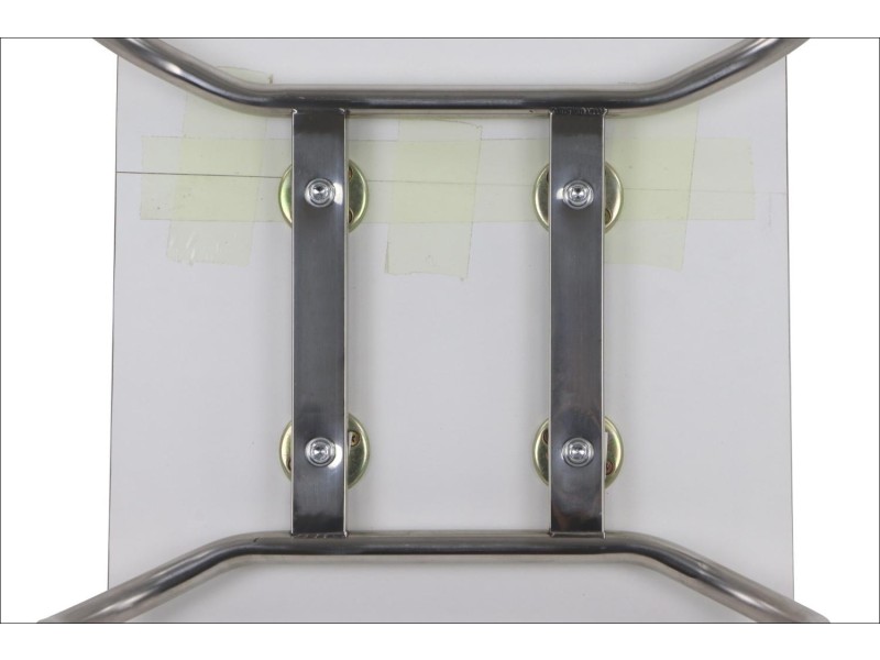 Krzesło  WERDI A stal nierdzewna/biały Stema