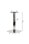 Podstawa stolika ze stali nierdzewnej SH-3002-5/60/P polerowana Stema