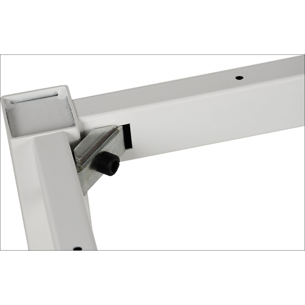 Ramowy stelaż biurka i stołu z nogą kwadratową NY-A057/156/K - 156x66 cm, biały Stema