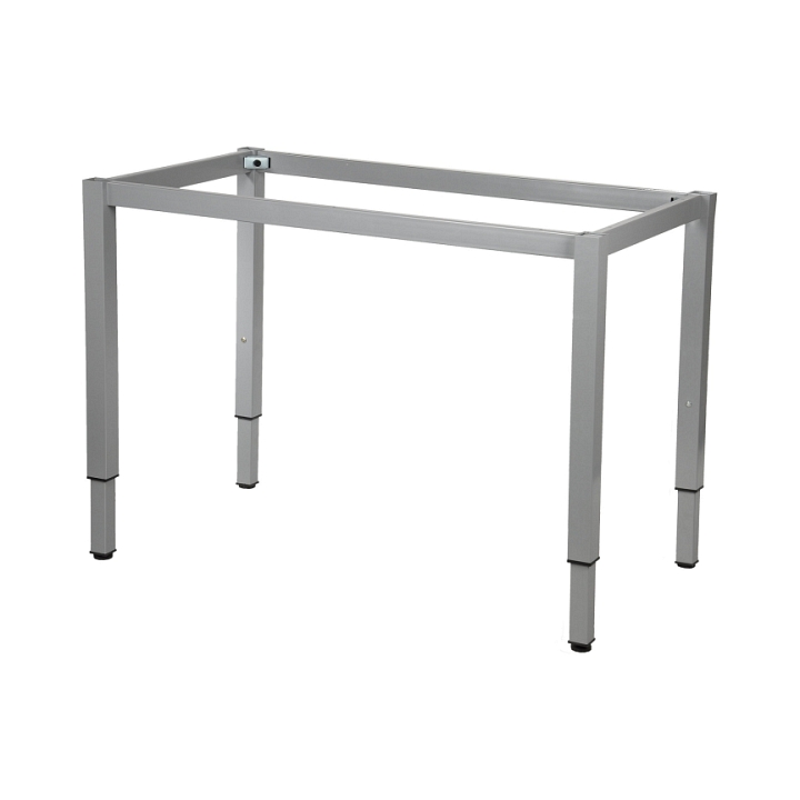Ramowy stelaż biurka i stołu z nogą kwadratową NY-A057/K regulowany - 116x66 cm, alu Stema