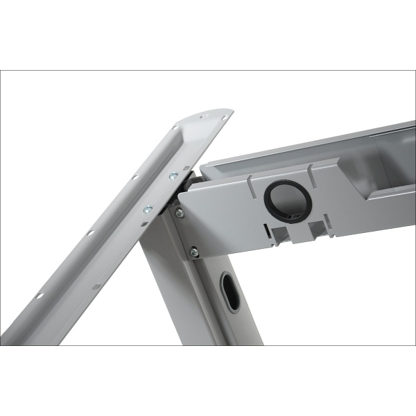 Stelaż metalowy biurka z rozsuwaną belką STL-01, kolor aluminium - Stema