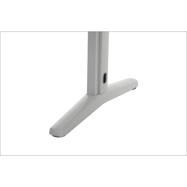 Stelaż metalowy stołu (biurka) z rozsuwaną belką STT-01, kolor aluminium - Stema