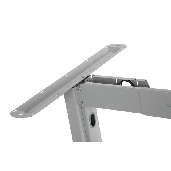 Stelaż metalowy stołu (biurka) z rozsuwaną belką STT-01, kolor aluminium - Stema