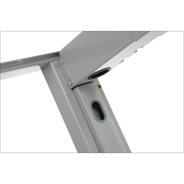 Stelaż metalowy stołu (biurka) z rozsuwaną belką STT-01, kolor aluminium - Stema