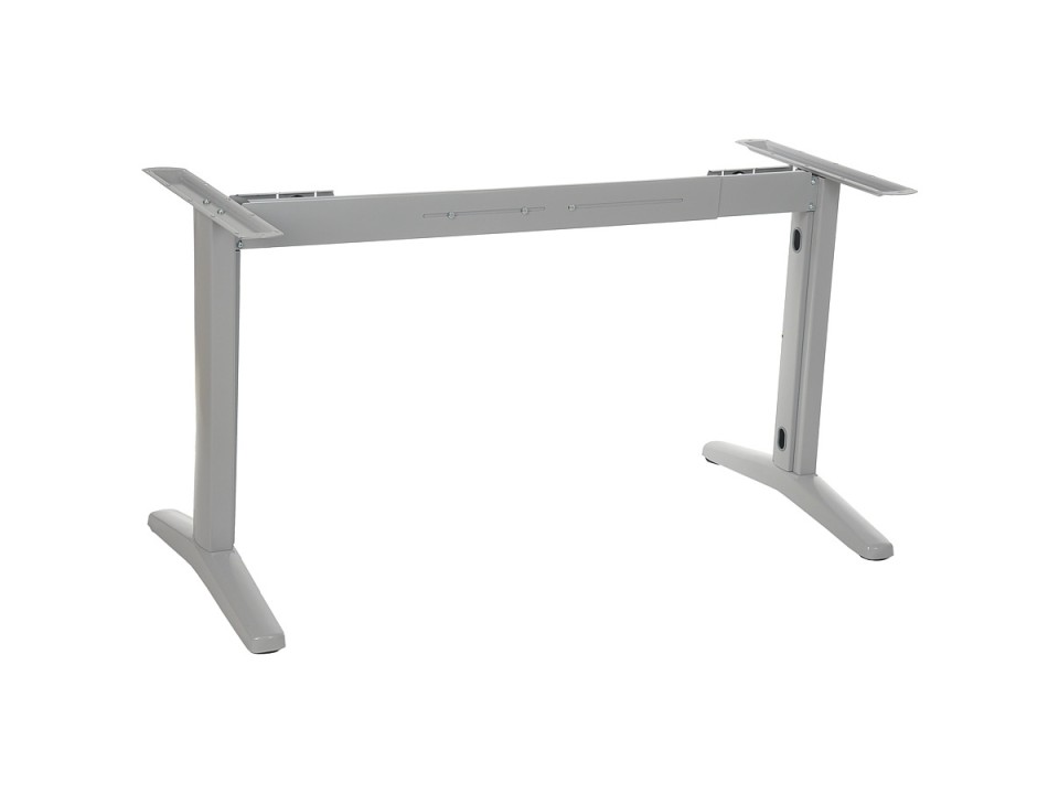 Stelaż metalowy stołu (biurka) z rozsuwaną belką STT-01, kolor aluminium - Stema