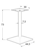 Podstawa stolika metalowa SH-4002-6/B - 44,5x44,5 cm Stema