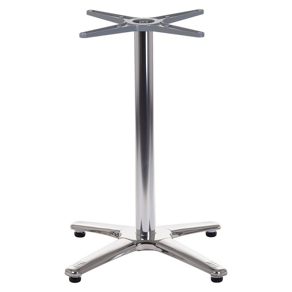 Podstawa stolika aluminiowa SH-7102/A alu / stal nierdzewna - 63x63 cm Stema