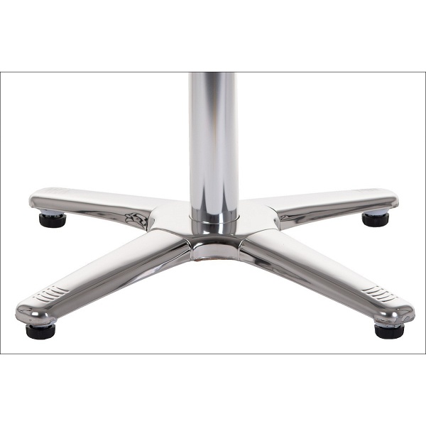 Podstawa stolika aluminiowa SH-7102/A alu / stal nierdzewna - 63x63 cm Stema