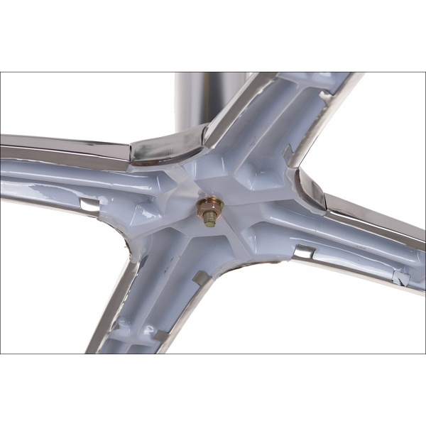 Podstawa stolika aluminiowa SH-7102/A alu / stal nierdzewna - 63x63 cm Stema