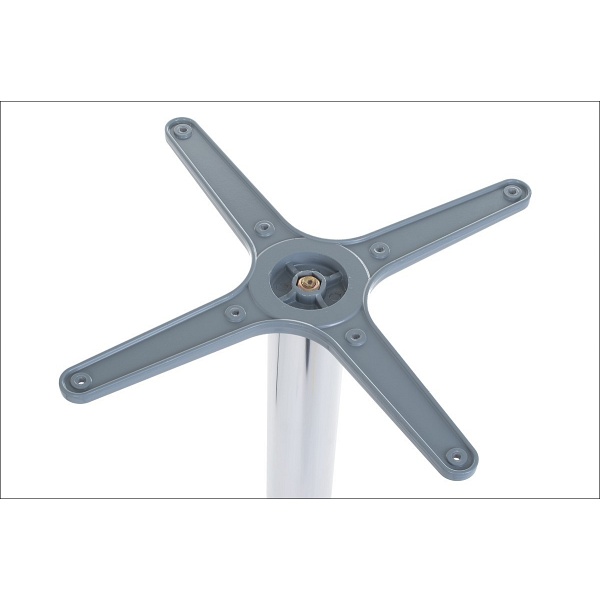 Podstawa stolika aluminiowa SH-7102/A alu / stal nierdzewna - 63x63 cm Stema