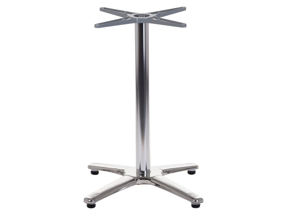 Podstawa stolika aluminiowa SH-7102/A alu / stal nierdzewna - 63x63 cm Stema