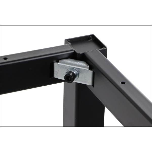 Ramowy stelaż biurka i stołu z nogą kwadratową NY-A057/76/K - 76x76 cm, czarny Stema