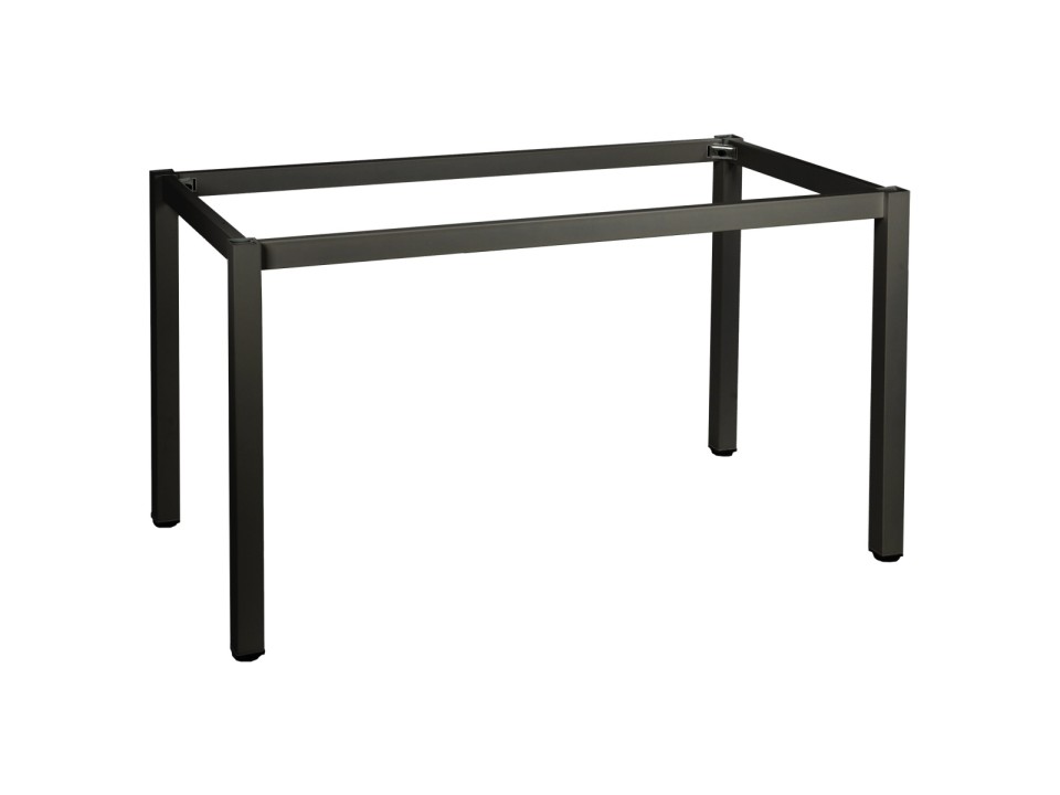 Ramowy stelaż biurka i stołu z nogą kwadratową NY-A057/76/K - 76x76 cm, czarny Stema